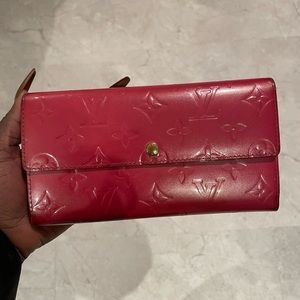 Louis Vuitton Pink Wallet Patent Leather